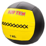 Medicine ball "Stitches" in black-yellow
