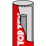 Punching bag "TOP TEN" graphic