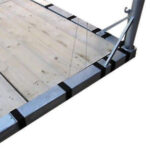 Training ring floor close up